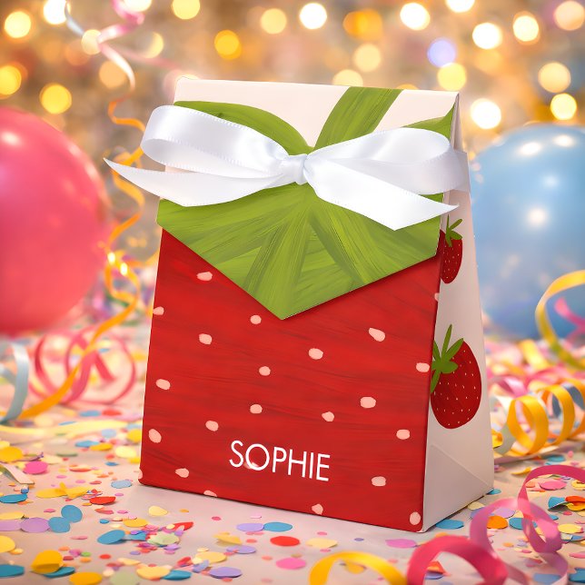 Caja Para Regalos Cumpleaños de niños de fresa dulce (Subido por el creador)