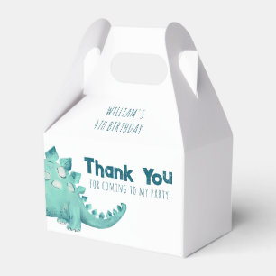 Caja Para Regalos Cumpleaños de niños Dinosaurio Stegosaurus Gracias