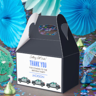 Caja Para Regalos Cumpleaños de pequeño oficial de policía | Persona