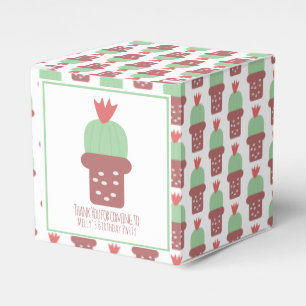 Caja Para Regalos Cumpleaños de planta de cactus lindo agradecimient
