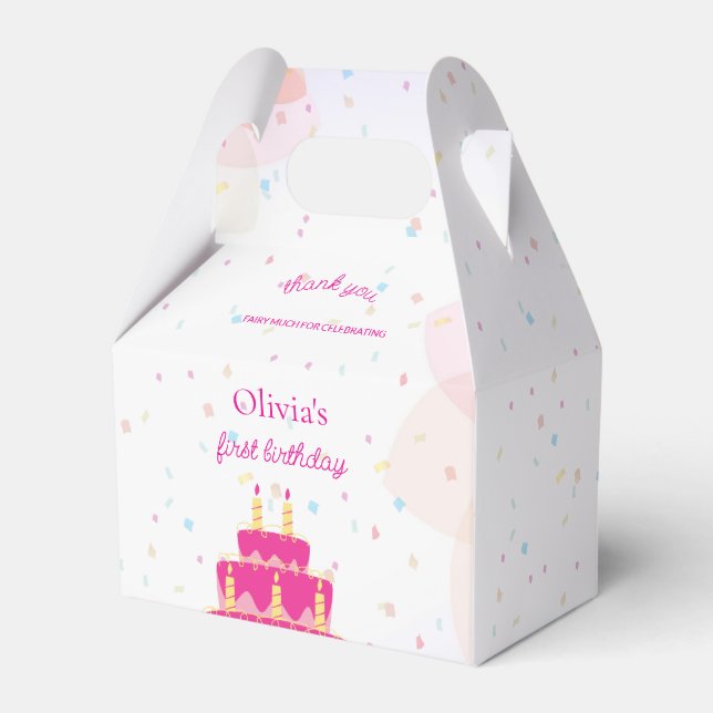 Caja Para Regalos Cumpleaños de princesa de Disney elegante (Front Side)