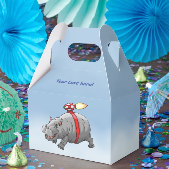 Caja Para Regalos Cumpleaños de Rocket Hippo (Fiesta)
