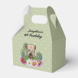 Caja Para Regalos Cumpleaños de Soft-Coated Wheaten Terrier con Flor