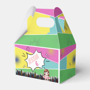 Caja Para Regalos Cumpleaños de superhéroes