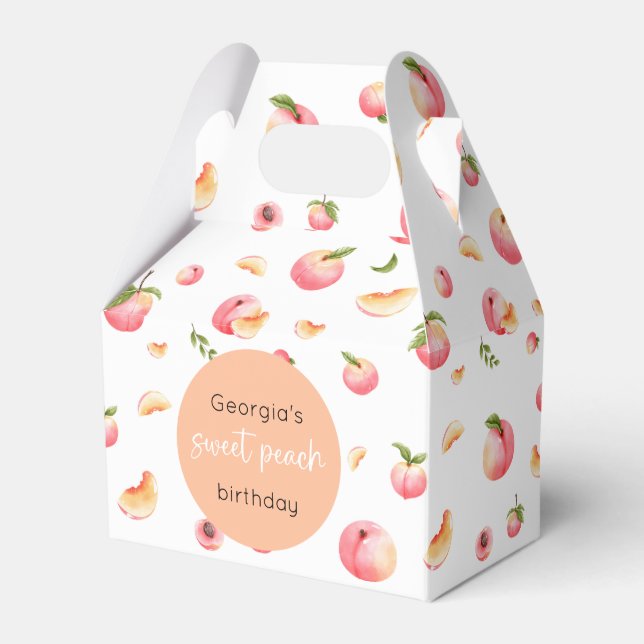 Caja Para Regalos Cumpleaños de Sweet Peach (Front Side)