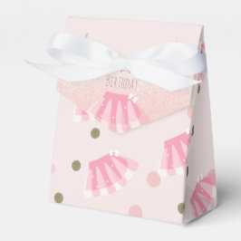 Caja Para Regalos Cumpleaños de Tutu Girl Cumpliendo Dos Glitter Ros