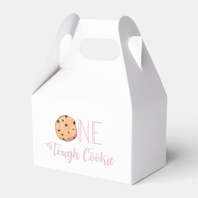 Caja Para Regalos Cumpleaños de una dura galleta con leche rosa y ga (Front Side)