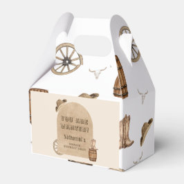 Caja Para Regalos Cumpleaños de vaquero occidental rústico te buscan