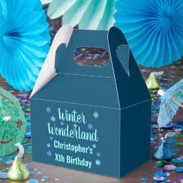 Caja Para Regalos Cumpleaños de Winter Wonderland
