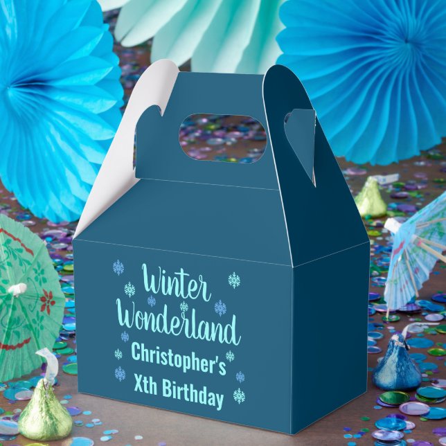 Caja Para Regalos Cumpleaños de Winter Wonderland (Fiesta)