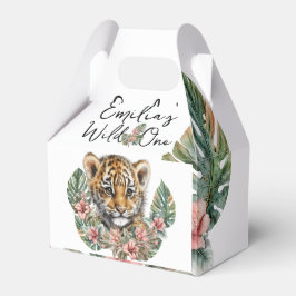 Caja Para Regalos Cumpleaños del cachorro de tigre bebé Safari al ag