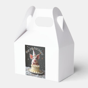 Caja Para Regalos Cumpleaños del cerdo Hap