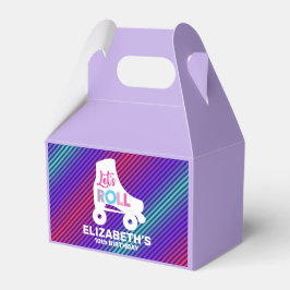 Caja Para Regalos Cumpleaños del chica Roller Skating