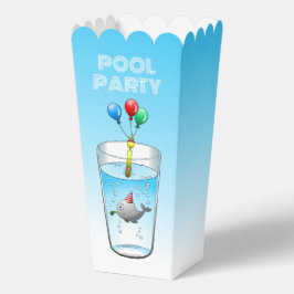 Caja Para Regalos Cumpleaños del Fiesta de la piscina