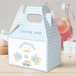 Caja Para Regalos Cumpleaños del niño de primer año con camión de vo