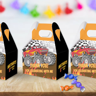 Caja Para Regalos Cumpleaños Divertido de Camión Monstruo
