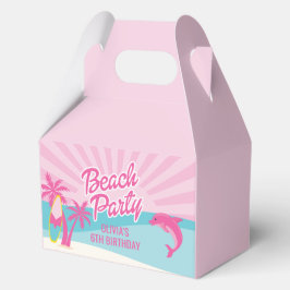 Caja Para Regalos Cumpleaños en la playa Pink Malibu