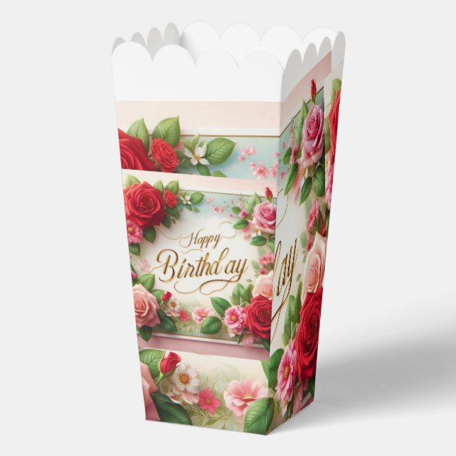 Caja Para Regalos cumpleaños feliz (Anverso)