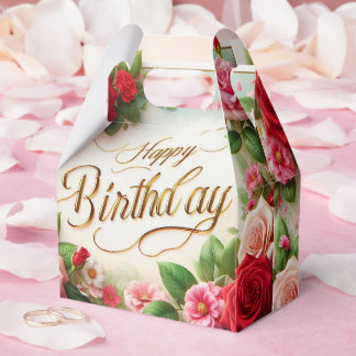 Caja Para Regalos cumpleaños feliz