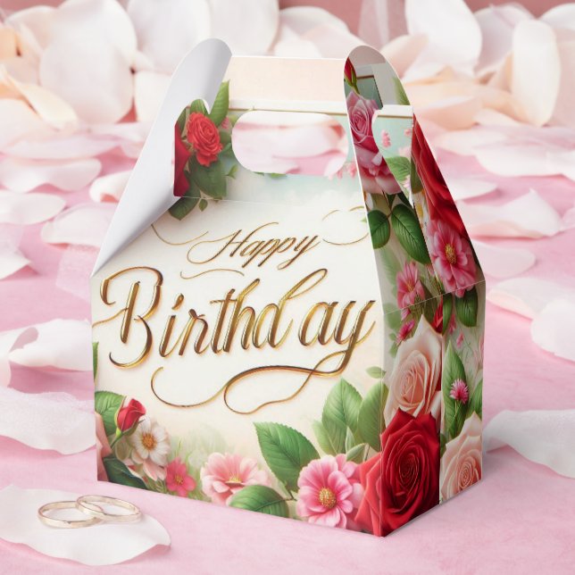 Caja Para Regalos cumpleaños feliz (Boda)