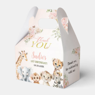 Caja Para Regalos Cumpleaños Floral Safari Sweet Girl 