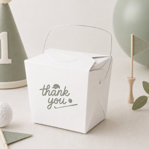 Caja Para Regalos Cumpleaños Golf Verde Sage Agradecimiento 1er