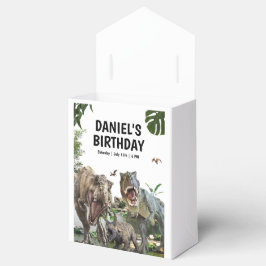 Caja Para Regalos Cumpleaños imprimible de dinosaurio, cumpleaños de