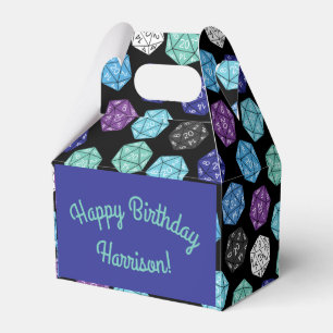 Caja Para Regalos Cumpleaños infantil juegos de dados DND de 20 cara