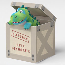 Caja Para Regalos Cumpleaños Jurásico de Dinosaurio de Cobertura Ani
