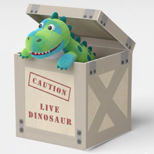Caja Para Regalos Cumpleaños Jurásico de Dinosaurio de Cobertura Ani