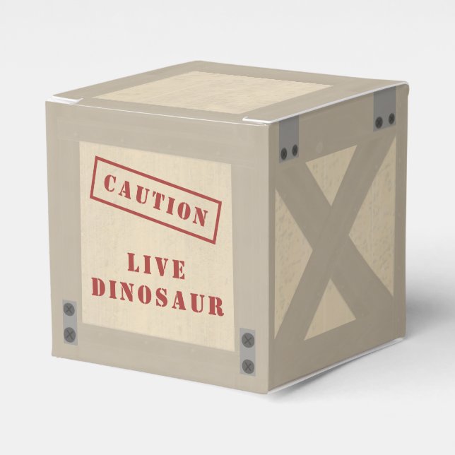 Caja Para Regalos Cumpleaños Jurásico de Dinosaurio de Cobertura Ani (Costado Anverso)