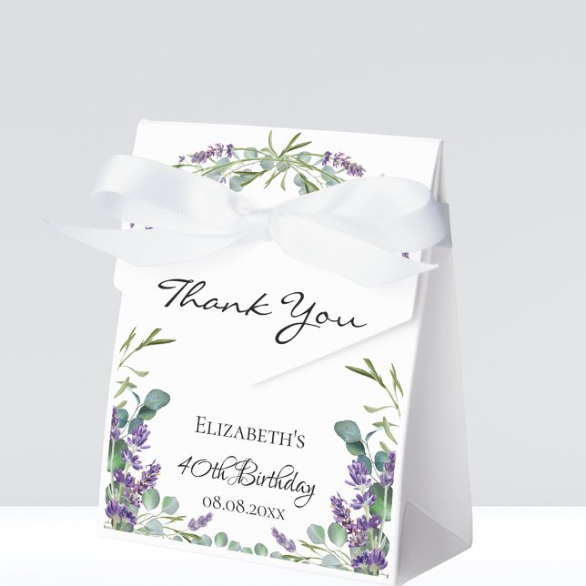 Caja Para Regalos Cumpleaños lavender eucalyptus violet gracias (Subido por el creador)