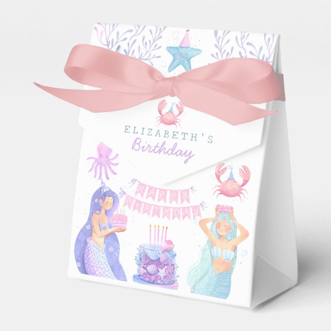 Caja Para Regalos Cumpleaños mágico de la Sirenita (Front Side)