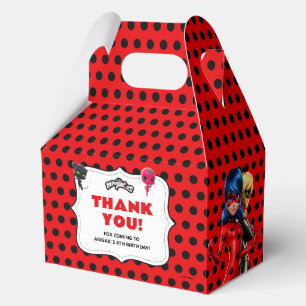 Caja Para Regalos Cumpleaños milagroso de Ladybug y Cat Noir