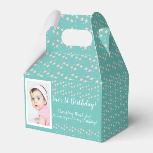 Caja Para Regalos Cumpleaños Multi Estrellas Mezcladas