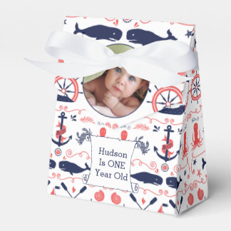 Caja Para Regalos Cumpleaños Náutico de Niños Personalizados
