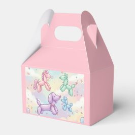 Caja Para Regalos Cumpleaños niña animal globo pastel adorable