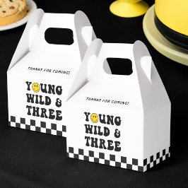 Caja Para Regalos Cumpleaños número 3 de Wild Young y Three Boy