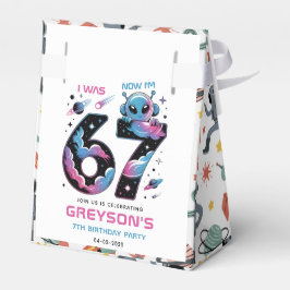 Caja Para Regalos Cumpleaños número 7 de Cute Space | Seis y Siete A