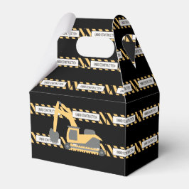 Caja Para Regalos Cumpleaños Patrón de Carretera de Volquete de Cons