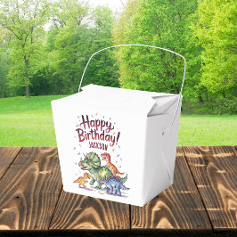 Caja Para Regalos Cumpleaños personalizado de dinosaurios para niños