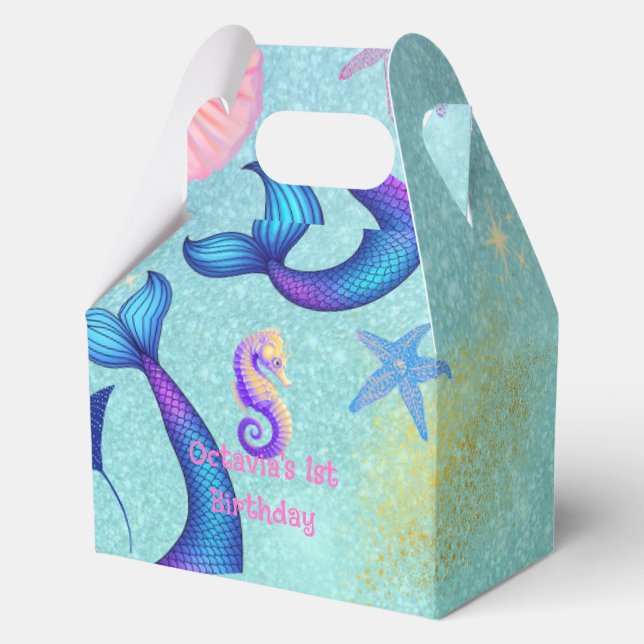 Caja Para Regalos Cumpleaños Primero "One-der el Mar" (Anverso)