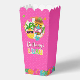 Caja Para Regalos Cumpleaños Tropical Luau Hawaiano