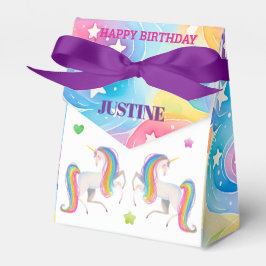 Caja Para Regalos Cumpleaños Unicornio a Cualquier Edad 3"w x 1.5"l