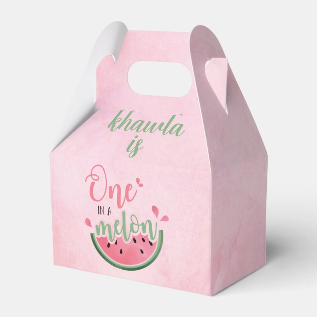 Caja Para Regalos Cumpleaños uno de sandía One in a Melon (Front Side)