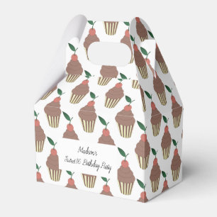 Caja Para Regalos Cupcakes con glaseado de chocolate Illusima Sweet