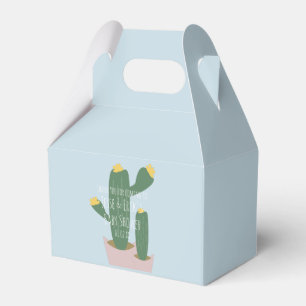 Caja Para Regalos Cupcakes de Cactus Agradecimiento Baby Shower Azu