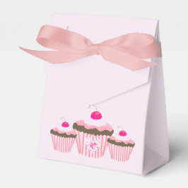 Caja Para Regalos Cupcakes rosados