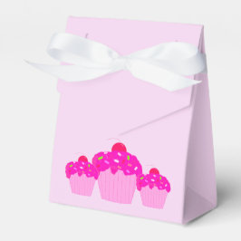 Caja Para Regalos Cupcakes rosados