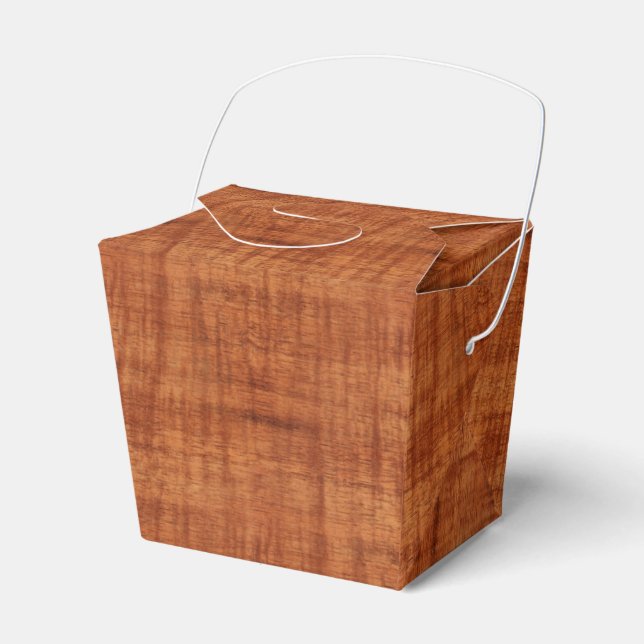 Caja Para Regalos Curly Acacia Wood Grain Look (Front Side)
